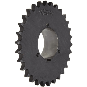 Single Strand Sprocket; 50 Chain Size; 24 Teeth; Requires Q1 Split Taper Bushing